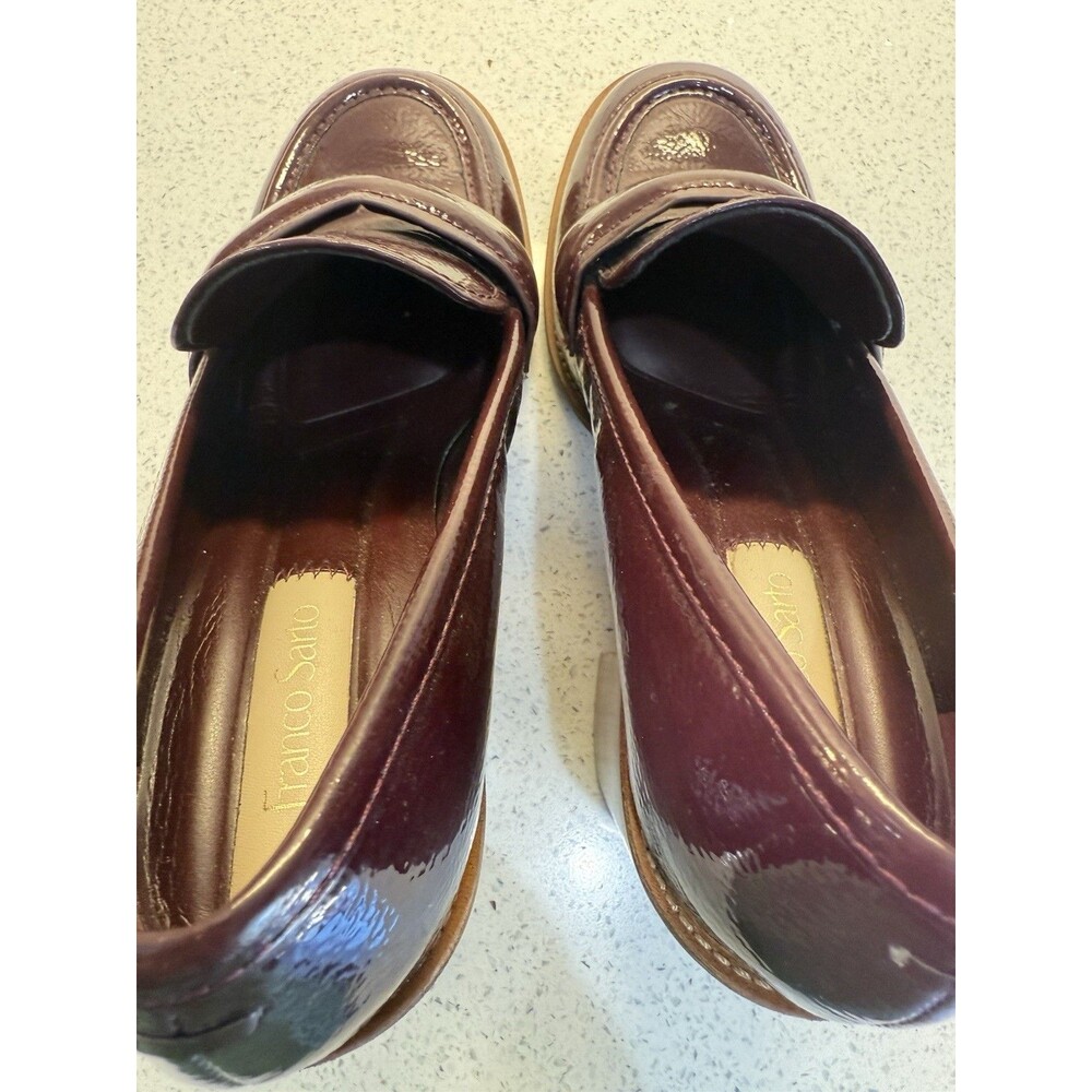 Franco Sarto Women's L-Raven Loafer Pumps Burgundy Size 8 Shoes - Picture 9 of 11